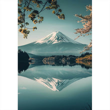 Lade das Bild in den Galerie-Viewer, Acrylglasbild Berglandschaft mit ruhigem See Hochformat
