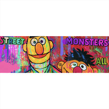 Lade das Bild in den Galerie-Viewer, Leinwandbild Berühmte Figuren einer Kinder Fernsehserie Pop Art Panorama
