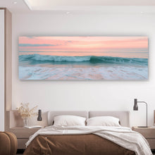 Lade das Bild in den Galerie-Viewer, Aluminiumbild Beruhigendes Meer am Strand Panorama

