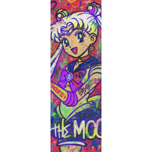 Lade das Bild in den Galerie-Viewer, Spannrahmenbild Bitcoin buntes Pop Art to the Moon Panorama Hoch
