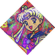 Lade das Bild in den Galerie-Viewer, Poster Bitcoin buntes Pop Art to the Moon Raute
