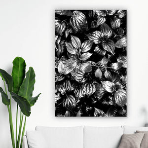 Spannrahmenbild Blätterwald Hochformat