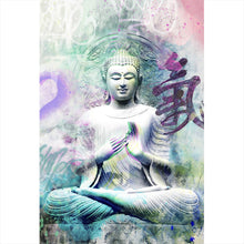 Lade das Bild in den Galerie-Viewer, Poster Buddhafigur im Pop Art Stil Hochformat
