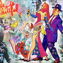 Lade das Bild in den Galerie-Viewer, Poster Bunte Collage mit Comicfiguren Roger Quadrat
