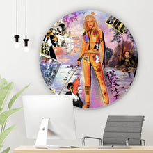 Lade das Bild in den Galerie-Viewer, Aluminiumbild Bunte Comic Collage Bill Pop Art Kreis
