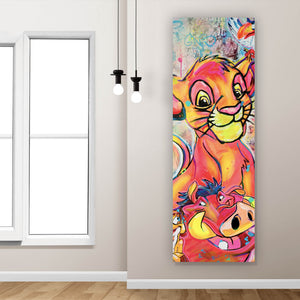 Poster King Simba Löwe Pop Art Panorama Hoch