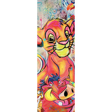 Lade das Bild in den Galerie-Viewer, Leinwandbild King Simba Löwe Pop Art Panorama Hoch
