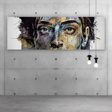 Lade das Bild in den Galerie-Viewer, Acrylglasbild Bunte Gesichtskunst Modern Art Panorama
