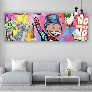 Poster Bunte Monopoly Collage Pop Art Panorama