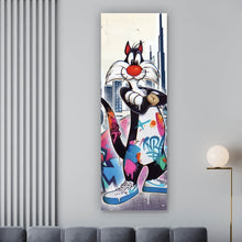 Lade das Bild in den Galerie-Viewer, Acrylglasbild Pop Art Shopping in Dubai Panorama Hoch
