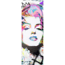 Lade das Bild in den Galerie-Viewer, Acrylglasbild Buntes Portrait Marylin Graffiti Panorama Hoch
