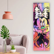 Lade das Bild in den Galerie-Viewer, Acrylglasbild Comic Kult Mäuse Paar beim Flirten Panorama Hoch
