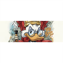 Lade das Bild in den Galerie-Viewer, Spannrahmenbild Coole Poker Ente mit Krone und Geld Panorama
