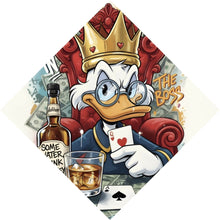 Lade das Bild in den Galerie-Viewer, Poster Coole Poker Ente mit Krone und Geld Raute
