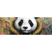 Lade das Bild in den Galerie-Viewer, Poster Cooler Pandabär im Street Art Style Panorama
