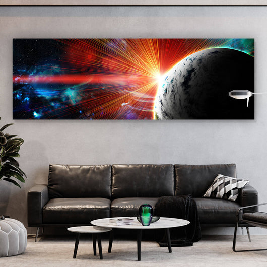 Poster Die Erde im Universum Panorama