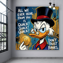 Lade das Bild in den Galerie-Viewer, Poster Do not trust Banks Quadrat
