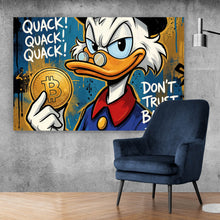 Lade das Bild in den Galerie-Viewer, Acrylglasbild Do not trust Banks Querformat
