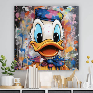 Spannrahmenbild Abstrakt Donald Quadrat