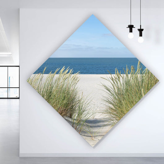 Spannrahmenbild Dünen an der Nordsee Raute