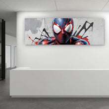 Lade das Bild in den Galerie-Viewer, Spannrahmenbild Superheld Spider Panorama
