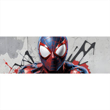 Lade das Bild in den Galerie-Viewer, Aluminiumbild gebürstet Superheld Spider Panorama

