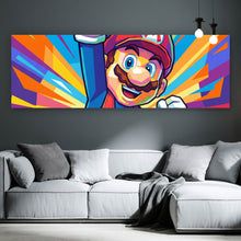 Lade das Bild in den Galerie-Viewer, Leinwandbild Dynamisches Pop Art mit Retro Charakter Panorama
