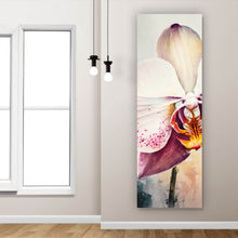 Lade das Bild in den Galerie-Viewer, Aluminiumbild Edle Aquarell Orchidee Panorama Hoch
