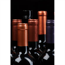 Lade das Bild in den Galerie-Viewer, Aluminiumbild gebürstet Edle Weinflaschen Hochformat
