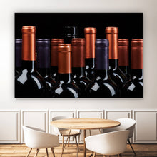 Lade das Bild in den Galerie-Viewer, Acrylglasbild Edle Weinflaschen Querformat
