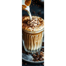 Lade das Bild in den Galerie-Viewer, Leinwandbild Edler Kaffee Genuss mit Sahnehaube Panorama Hoch
