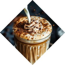 Lade das Bild in den Galerie-Viewer, Spannrahmenbild Edler Kaffee Genuss mit Sahnehaube Raute
