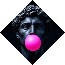 Lade das Bild in den Galerie-Viewer, Aluminiumbild Edler Skulpturenkopf mit Kaugummi Raute
