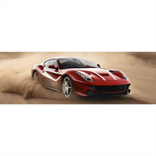 Lade das Bild in den Galerie-Viewer, Acrylglasbild Edler Sportwagen im Wüstensand Panorama
