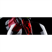 Lade das Bild in den Galerie-Viewer, Acrylglasbild Edler Wein fließt ins Glas Panorama
