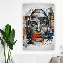 Lade das Bild in den Galerie-Viewer, Poster Elegantes Gesichtsporträt einer Frau Hochformat
