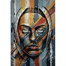 Lade das Bild in den Galerie-Viewer, Poster Elegantes Gesichtsporträt einer Frau No.2 Hochformat
