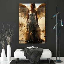 Lade das Bild in den Galerie-Viewer, Poster Engelsporträt in mystischer Atmosphäre Hochformat
