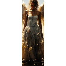 Lade das Bild in den Galerie-Viewer, Leinwandbild Engelsporträt in mystischer Atmosphäre Panorama Hoch
