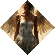 Lade das Bild in den Galerie-Viewer, Acrylglasbild Engelsporträt in mystischer Atmosphäre Raute
