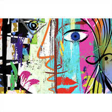 Lade das Bild in den Galerie-Viewer, Acrylglasbild Face Abstract Art No.2 Querformat
