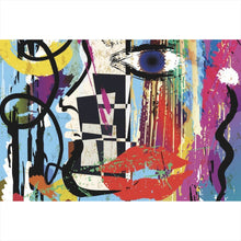 Lade das Bild in den Galerie-Viewer, Spannrahmenbild Face Abstract Art No.4 Querformat
