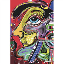 Lade das Bild in den Galerie-Viewer, Leinwandbild Face Abstract Art No.5 Hochformat

