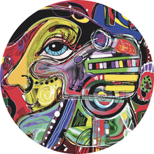 Lade das Bild in den Galerie-Viewer, Aluminiumbild Face Abstract Art No.5 Kreis
