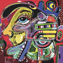 Lade das Bild in den Galerie-Viewer, Acrylglasbild Face Abstract Art No.5 Quadrat
