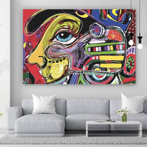Acrylglasbild Face Abstract Art No.5 Querformat