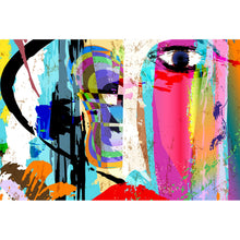 Lade das Bild in den Galerie-Viewer, Poster Face Abstract Art Querformat
