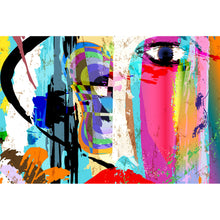 Lade das Bild in den Galerie-Viewer, Acrylglasbild Face Abstract Art Querformat
