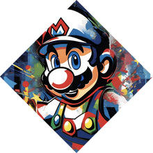 Lade das Bild in den Galerie-Viewer, Acrylglasbild Farbenfroher Mario Pop Art Raute
