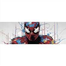 Lade das Bild in den Galerie-Viewer, Poster Farbenfroher Superheld mit Spinne Panorama

